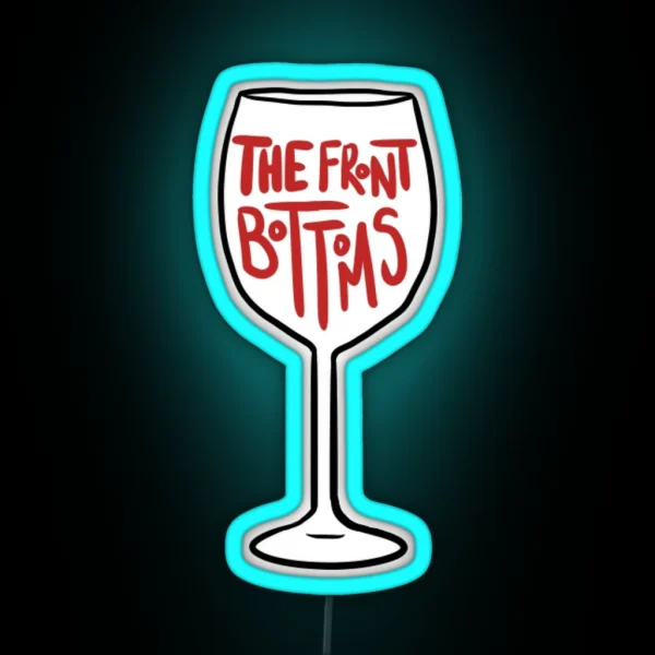 The Front Bottoms Wine Glass RGB Neon Sign