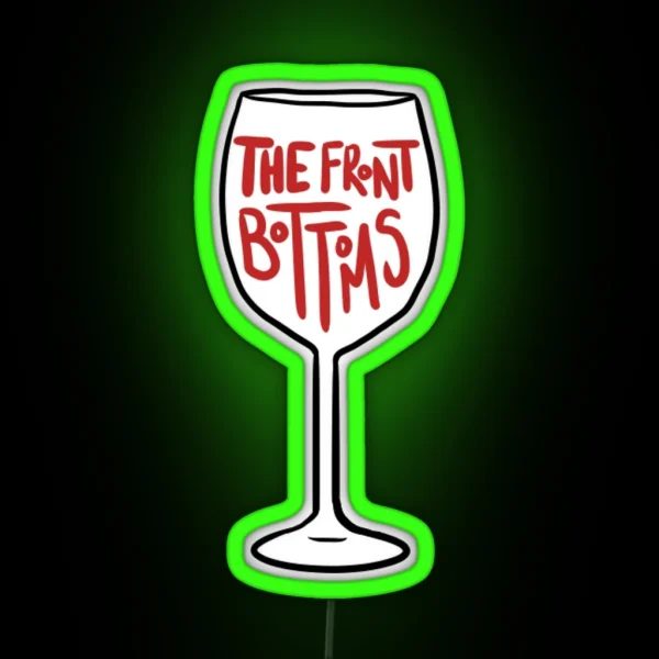 The Front Bottoms Wine Glass RGB Neon Sign