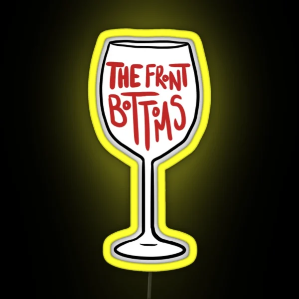 The Front Bottoms Wine Glass RGB Neon Sign