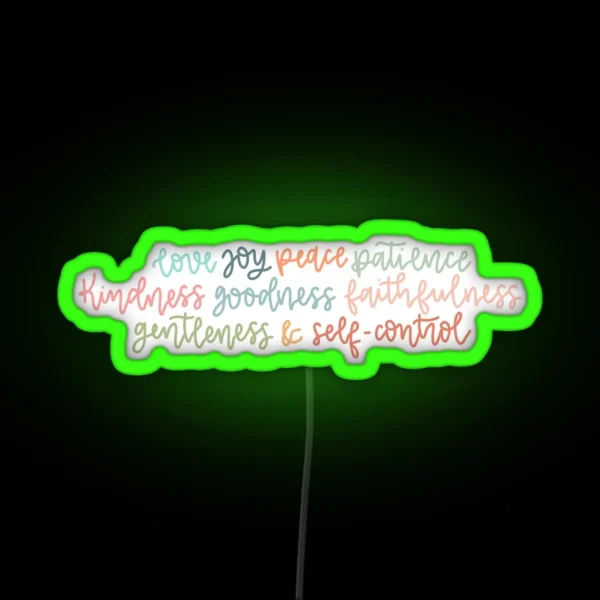 The Fruits Of The Spirit RGB Neon Sign