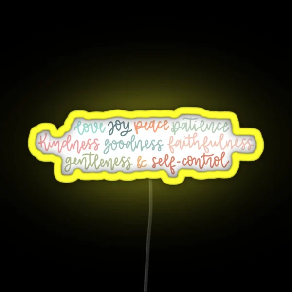The Fruits Of The Spirit RGB Neon Sign