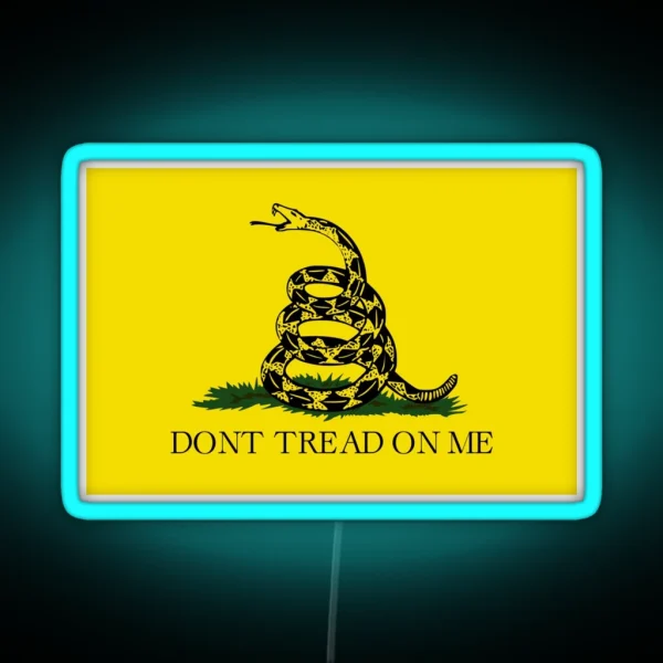 The Gadsden Flag Don T Tread On Me RGB Neon Sign