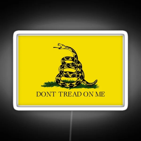 The Gadsden Flag Don T Tread On Me RGB Neon Sign
