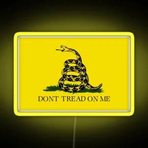 The Gadsden Flag Don T Tread On Me RGB Neon Sign