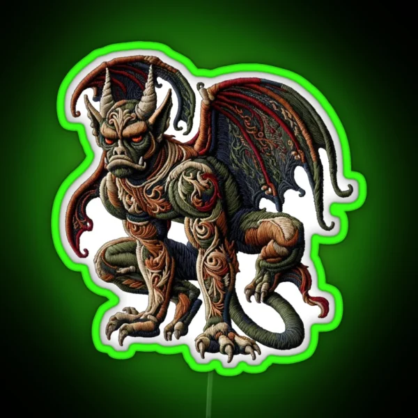 The Gargoyle RGB Neon Sign
