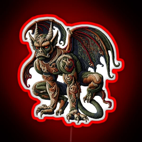 The Gargoyle RGB Neon Sign