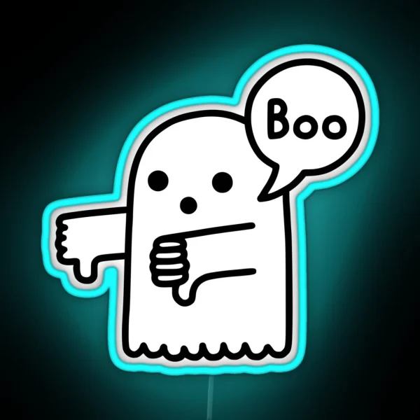 The Ghost Of Disapproval RGB Neon Sign