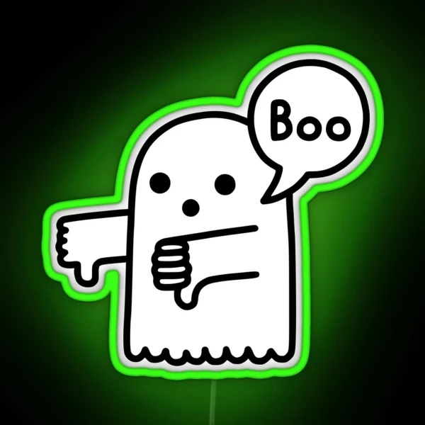 The Ghost Of Disapproval RGB Neon Sign