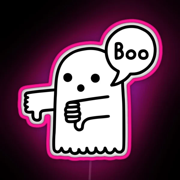The Ghost Of Disapproval RGB Neon Sign