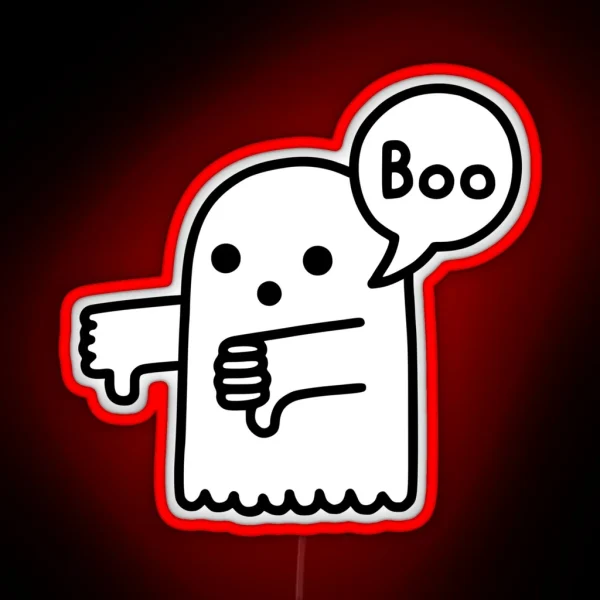 The Ghost Of Disapproval RGB Neon Sign