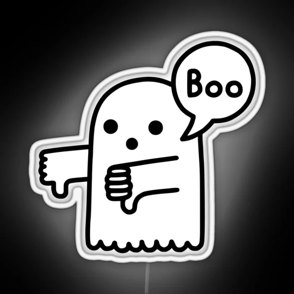 The Ghost Of Disapproval RGB Neon Sign