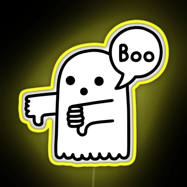 The Ghost Of Disapproval RGB Neon Sign
