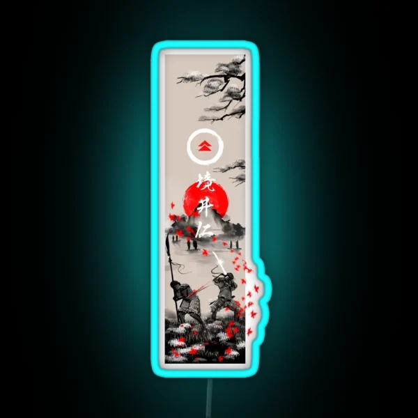 The Ghost Ukiyo E RGB Neon Sign