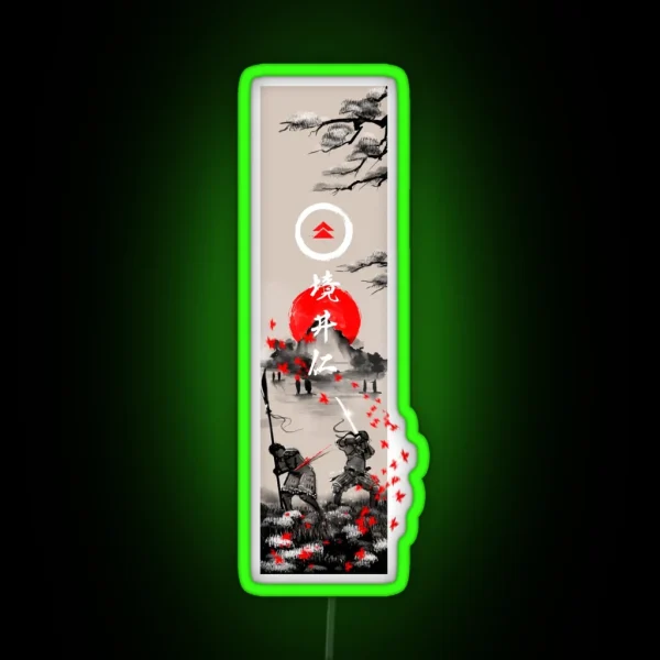 The Ghost Ukiyo E RGB Neon Sign