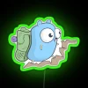 Neon Outdoor Decor - The Go Gopher Hiking Sign Lamp