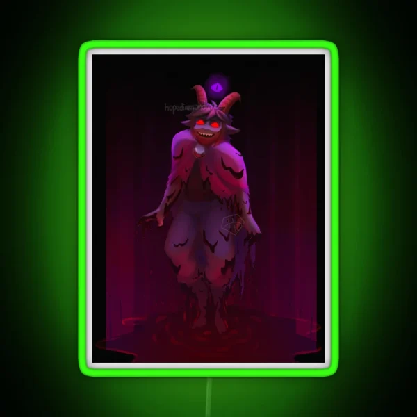 The Goat Cult Of The Lamb RGB Neon Sign