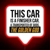 Eye-catching Golden God-themed RGB neon light with customizable color options