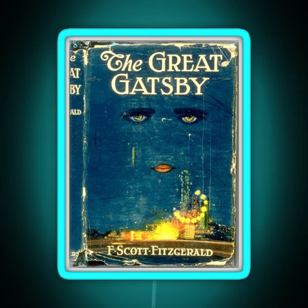 The Great Gatsby Book Tumblr Vintage Aesthetic Led RGB Neon Sign