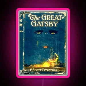 The Great Gatsby Book Tumblr Vintage Aesthetic Led RGB Neon Sign