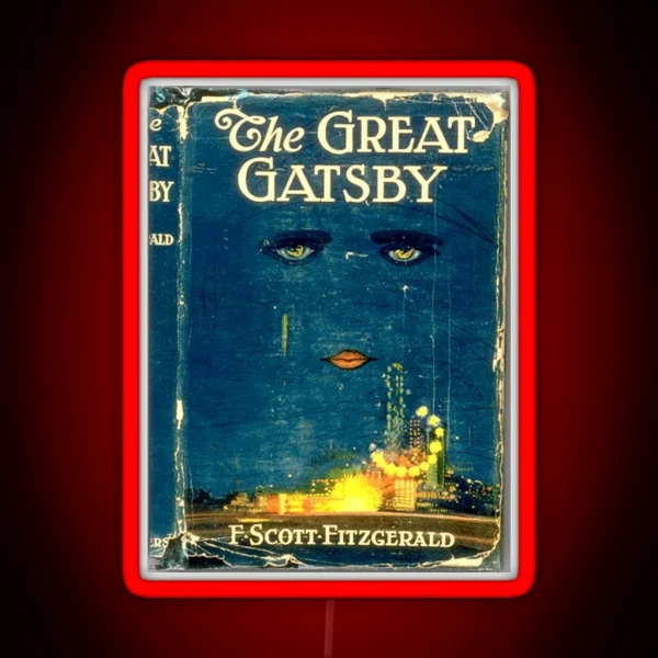 The Great Gatsby Book Tumblr Vintage Aesthetic Led RGB Neon Sign