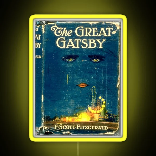 The Great Gatsby Book Tumblr Vintage Aesthetic Led RGB Neon Sign