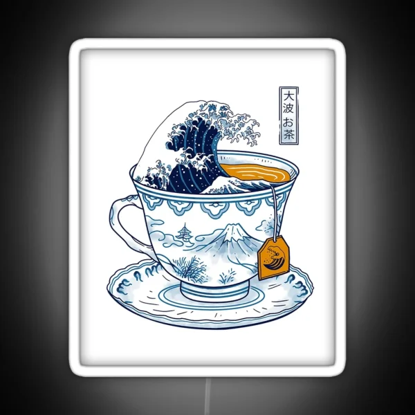 The Great Kanagawa Tea RGB Neon Sign