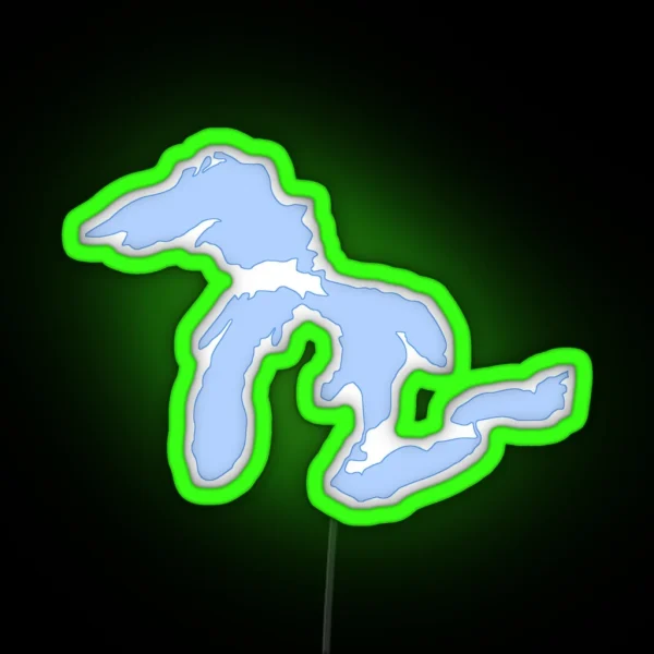The Great Lakes RGB Neon Sign
