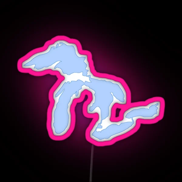 The Great Lakes RGB Neon Sign
