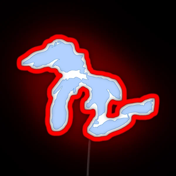 The Great Lakes RGB Neon Sign