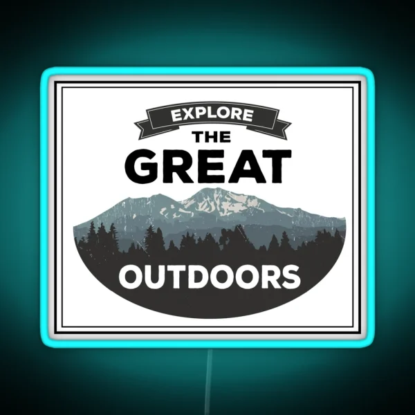 The Great Outdoors RGB Neon Sign