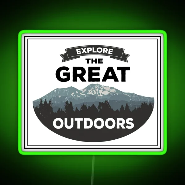 The Great Outdoors RGB Neon Sign
