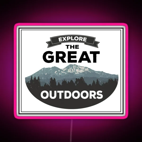 The Great Outdoors RGB Neon Sign