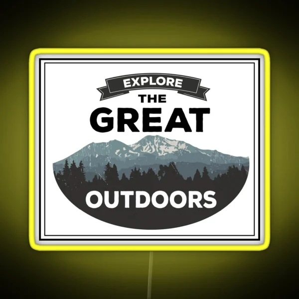 The Great Outdoors RGB Neon Sign