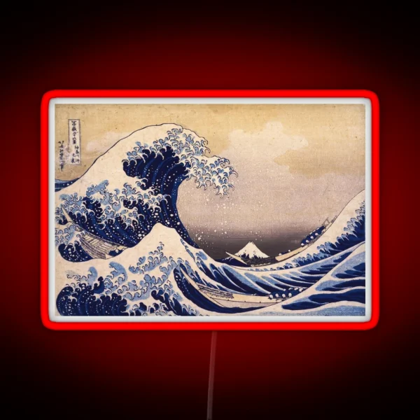 The Great Wave Off Kanagawa RGB Neon Sign