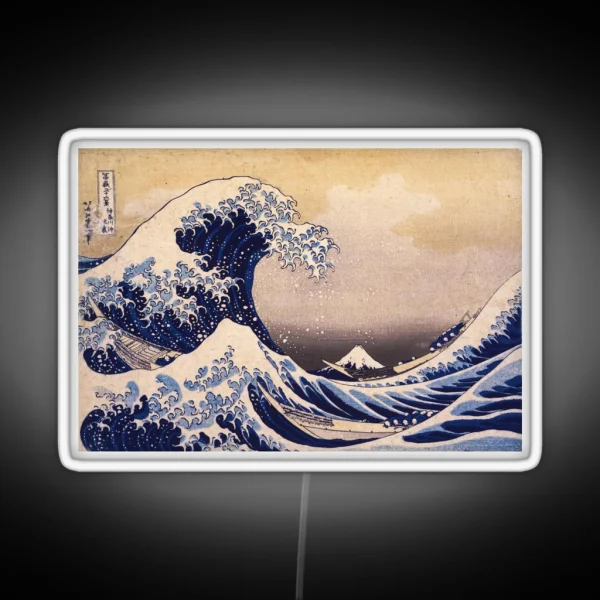 The Great Wave Off Kanagawa RGB Neon Sign