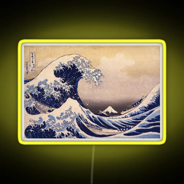 The Great Wave Off Kanagawa RGB Neon Sign