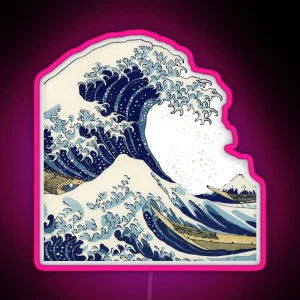 The Great Wave Off Kanagawa RGB Neon Sign