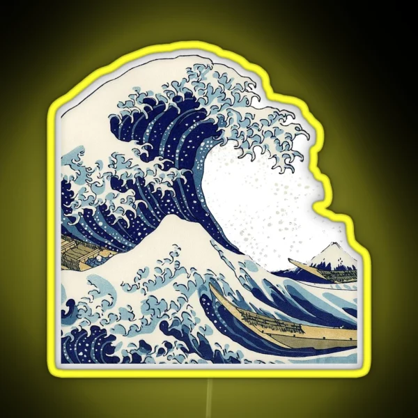 The Great Wave Off Kanagawa RGB Neon Sign