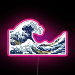 The Great Wave Off Kanagawa RGB Neon Sign