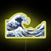 Vintage Japanese art inspired RGB neon signs for wall decoration.