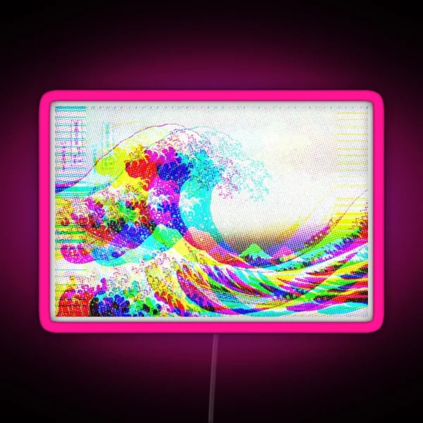 The Great Wave RGB Neon Sign