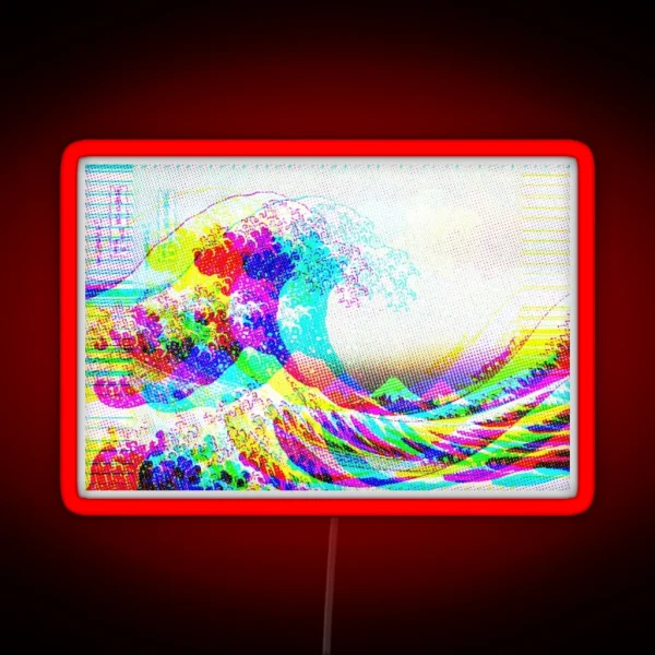 The Great Wave RGB Neon Sign