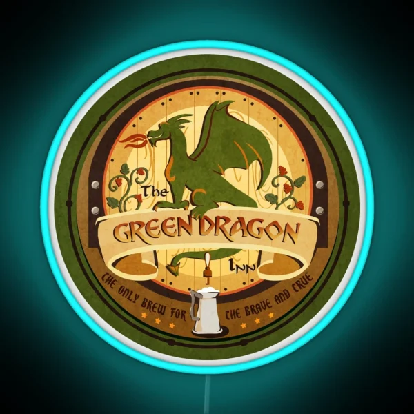 The Green Dragon RGB Neon Sign