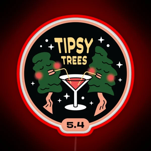 The Gunks Tipsy Trees RGB Neon Sign