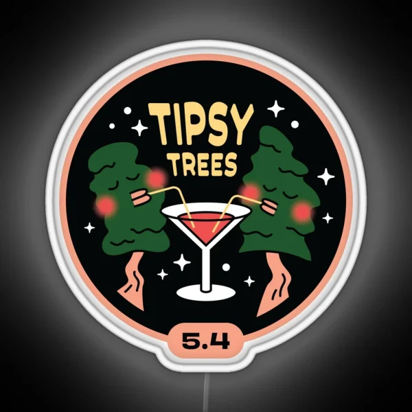 The Gunks Tipsy Trees RGB Neon Sign