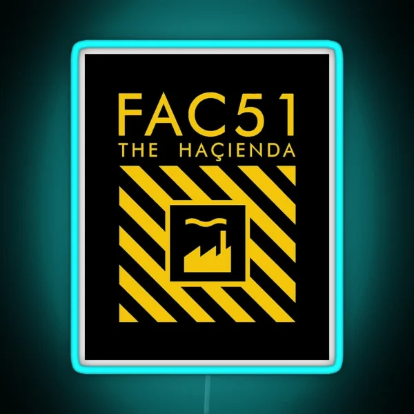 The Hacienda Factory Records RGB Neon Sign