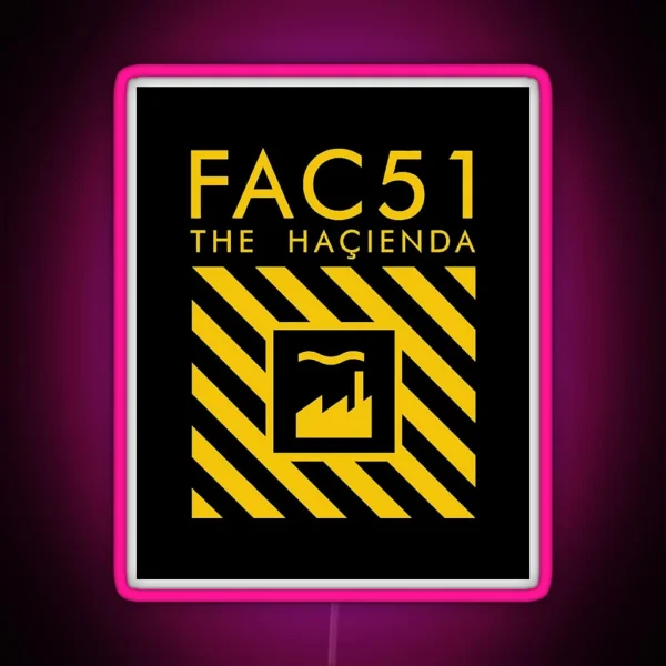 The Hacienda Factory Records RGB Neon Sign