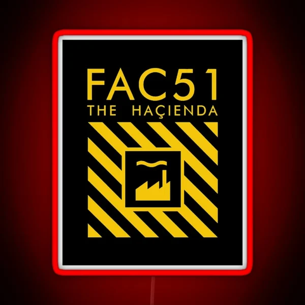 The Hacienda Factory Records RGB Neon Sign