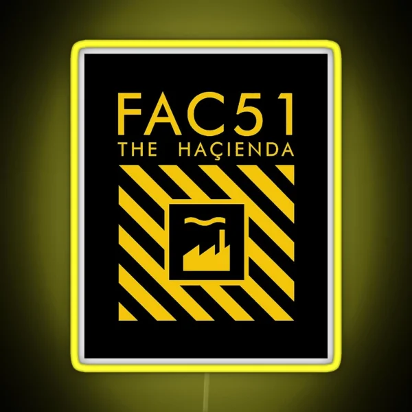 The Hacienda Factory Records RGB Neon Sign