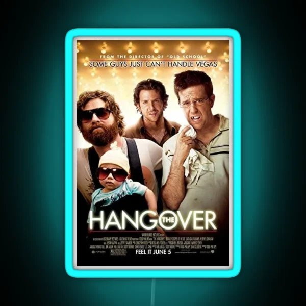 The Hangover Movie Poster RGB Neon Sign